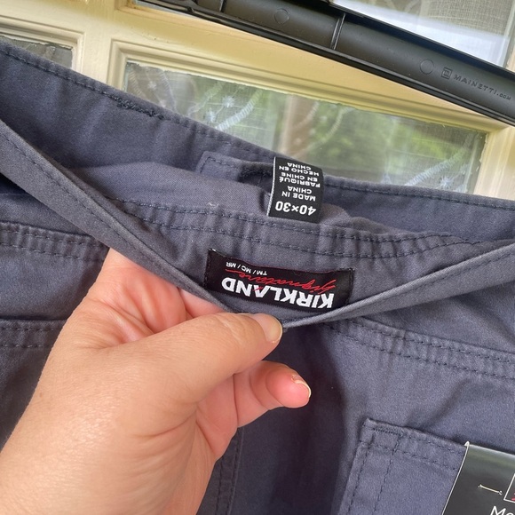 Kirkland Signature Men's Union Blue Cotton Pants - Picture 4 of 4